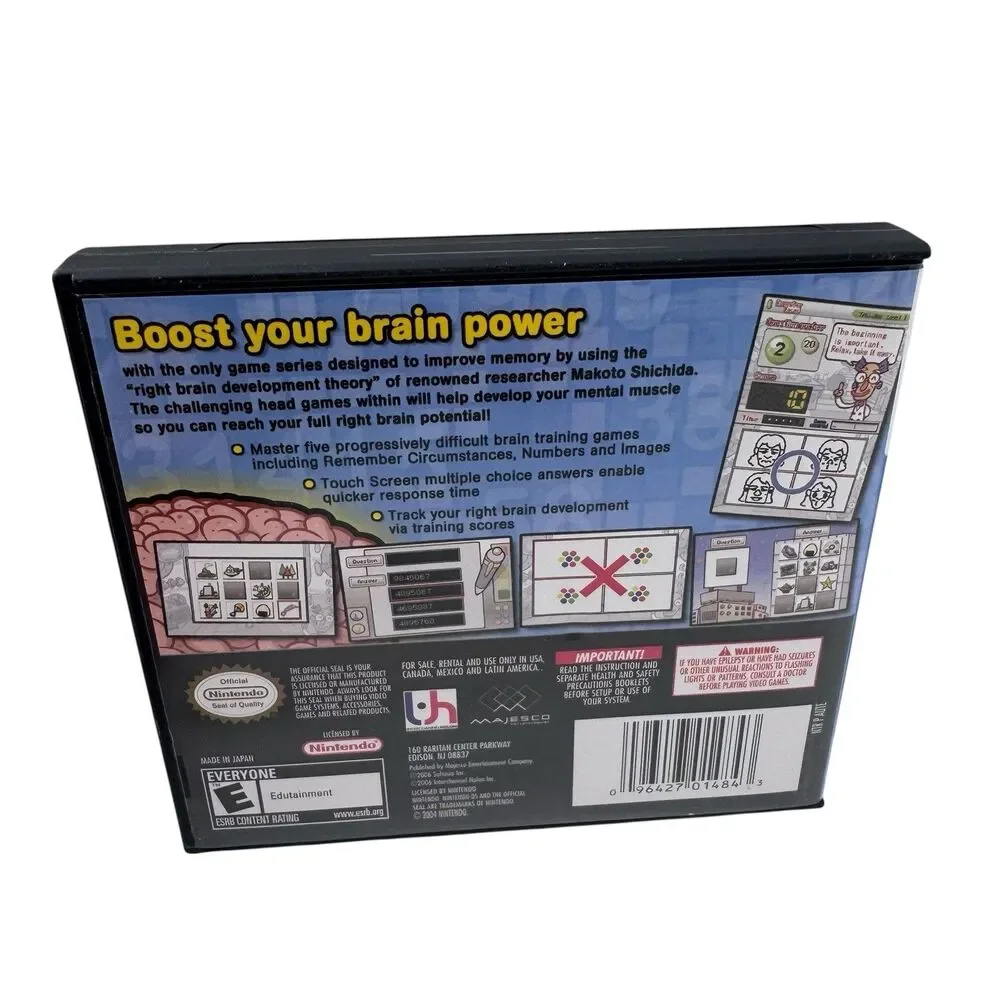 Brain Boost Gamma Wave - Nintendo DS - Complete- CIB - Fast Shipping